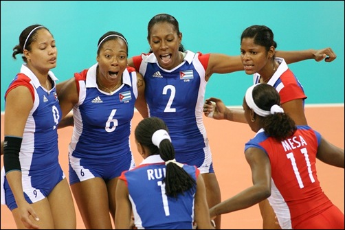 Team Cuba celebrate