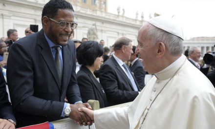 Deportistas cubanos en el Vaticano