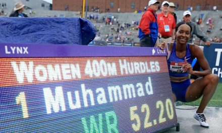 Muhammad quiebra el récord del mundo de 400m con vallas en un Campeonato Nacional de resultados violentos