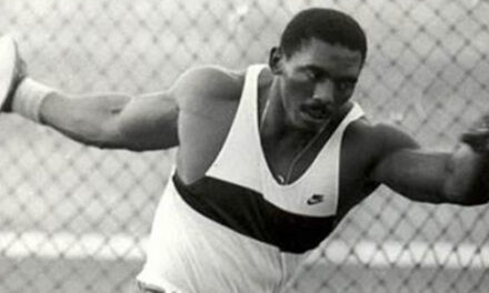 El atleta cubano: Lanzamiento del disco
